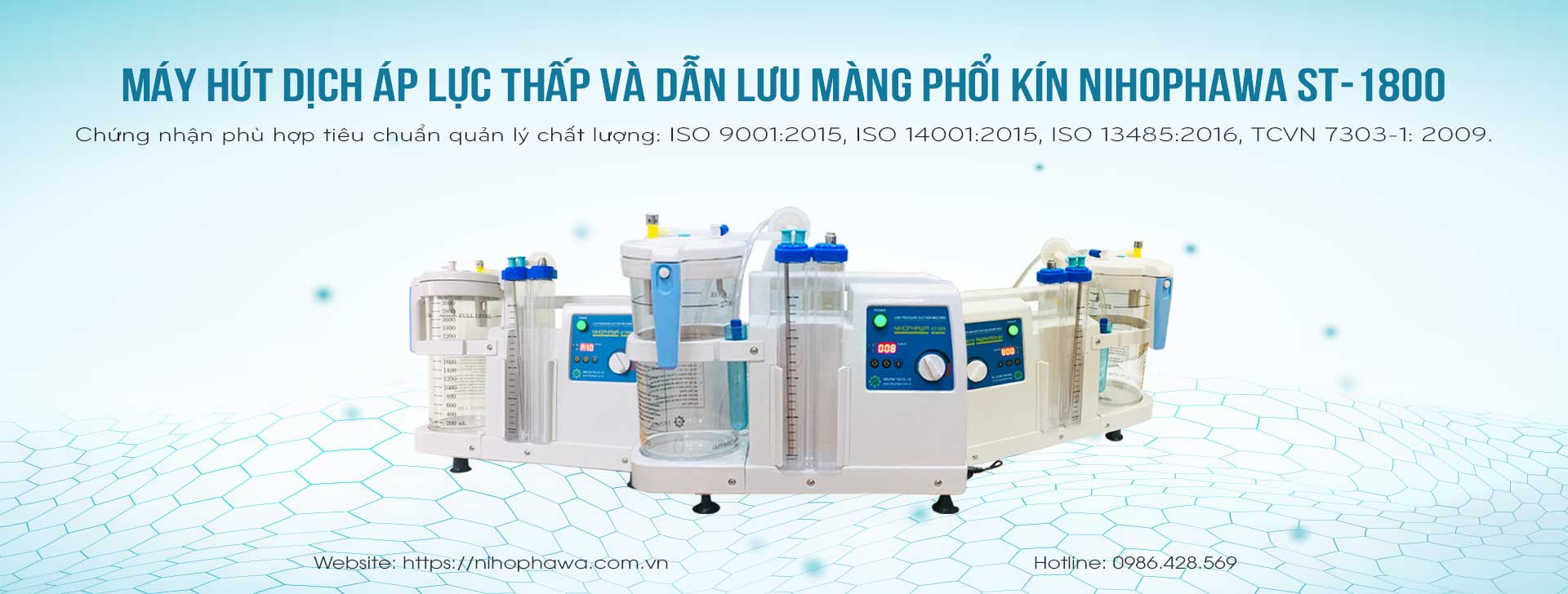 Banner máy hút dịch